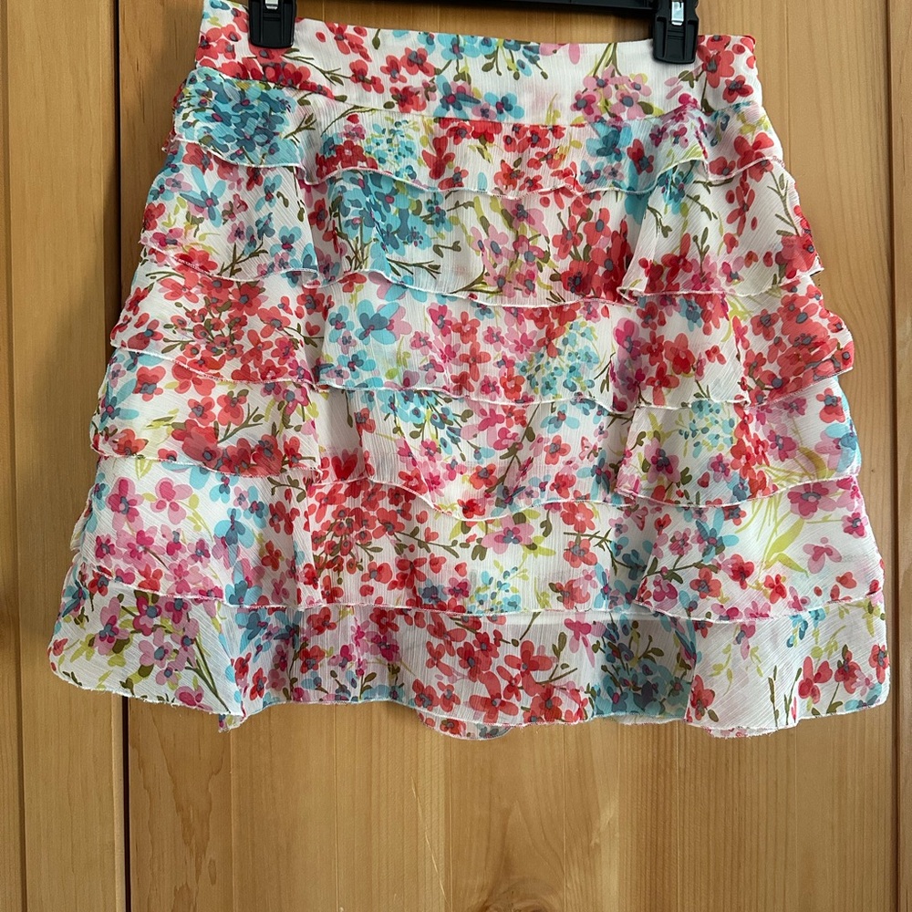 Floral Tiered Women's Skirt